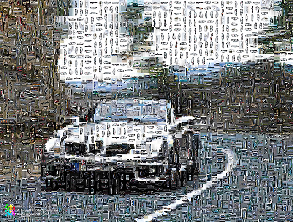 Photo mosaic, Photographic mosaic (the Car)